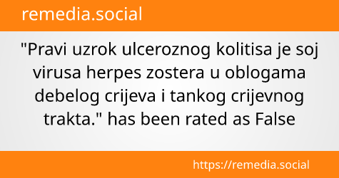 Claim Review: Ulcerozni Kolitis i Virus Herpes Zostera