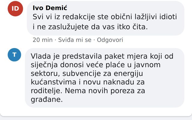 Sažetak članka upisan u okvir za komentar